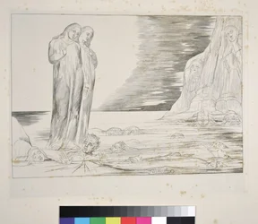 Der Kreis der Verräter: Dantes Fuß tritt Bocca degli Abbate, Inferno, Gesang XXXII, Illustration zur 